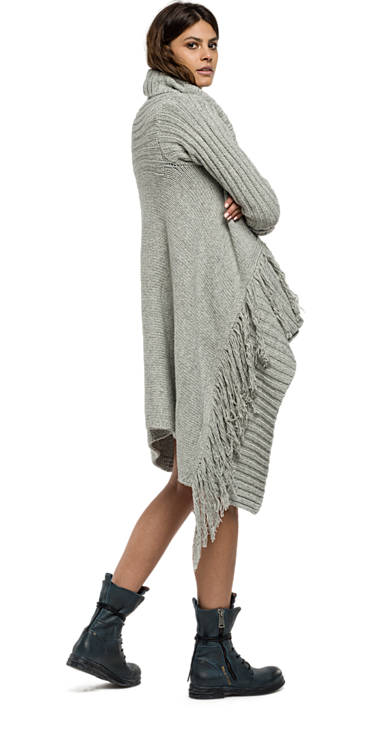 Decathlon Damen GREY MELANGE Strickjacke mit Schalkragen und Fransen Germany Decathlon Damen GREY MELANGE Strickjacke mit Schalkragen und Fransen Germany