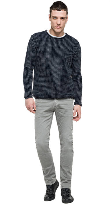 Decathlon Online Strickpullover aus reiner Baumwolle DEEP BLUE