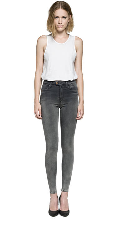 Decathlon Damen GREY DENIM Super high waist Skinny Fit Jeans Touch Kaufen Decathlon Damen GREY DENIM Super high waist Skinny Fit Jeans Touch Kaufen