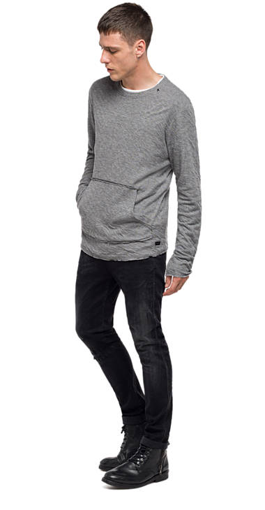Decathlon Herren GREY MELANGE/CHARCOAL Sweatshirt aus Baumwolle und Wolle 2017 Decathlon Herren GREY MELANGE/CHARCOAL Sweatshirt aus Baumwolle und Wolle 2017