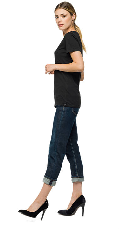 Decathlon Damen BLACK Baumwoll-T-Shirt mit Brusttasche Sale Decathlon Damen BLACK Baumwoll-T-Shirt mit Brusttasche Sale
