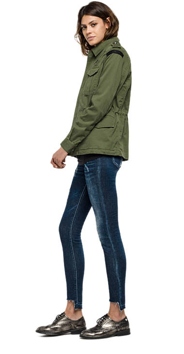 Decathlon Herren COMBAT GREEN Baumwolljacke mit Patches Sale Decathlon Herren COMBAT GREEN Baumwolljacke mit Patches Sale