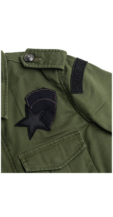 Decathlon Herren COMBAT GREEN Baumwolljacke mit Patches Sale Decathlon Herren COMBAT GREEN Baumwolljacke mit Patches Sale