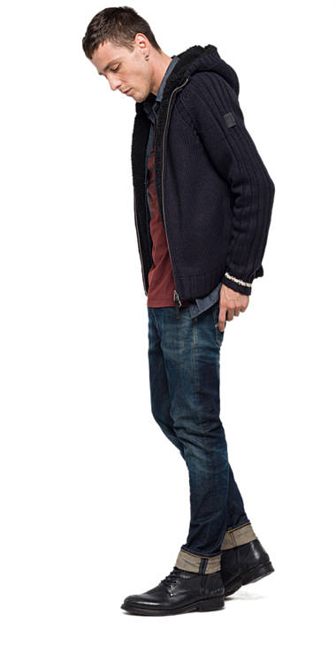 Decathlon Herren DARK BLUE Cardigan aus Wolle mit Kunstfell 2017 Decathlon Herren DARK BLUE Cardigan aus Wolle mit Kunstfell 2017