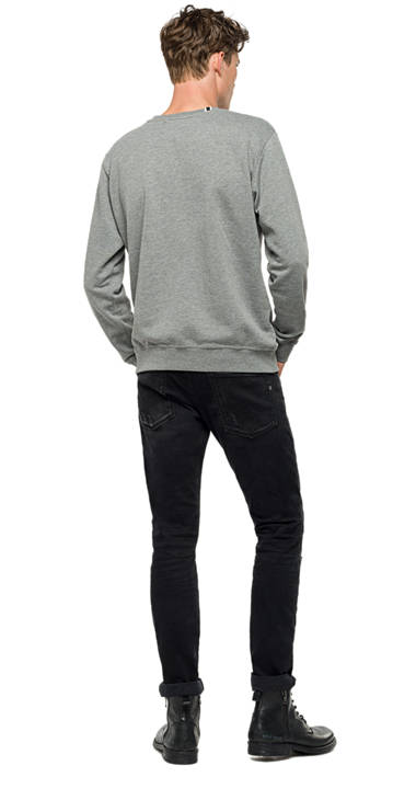 Decathlon Herren MEDIUM GREY MELANGE Einfarbiges Baumwoll-Sweatshirt neu Decathlon Herren MEDIUM GREY MELANGE Einfarbiges Baumwoll-Sweatshirt neu