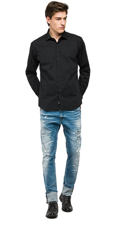 Decathlon Herren BLACK Hemd aus Popeline-Stretchgewebe Sale Decathlon Herren BLACK Hemd aus Popeline-Stretchgewebe Sale