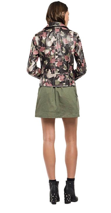 Decathlon Herren MILITARY/BROWN/BLACK CAMO Nietenlederjacke in Camouflage-Optik Germany Decathlon Herren MILITARY/BROWN/BLACK CAMO Nietenlederjacke in Camouflage-Optik Germany