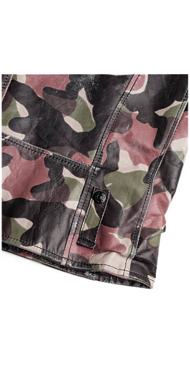 Decathlon Herren MILITARY/BROWN/BLACK CAMO Nietenlederjacke in Camouflage-Optik Germany Decathlon Herren MILITARY/BROWN/BLACK CAMO Nietenlederjacke in Camouflage-Optik Germany