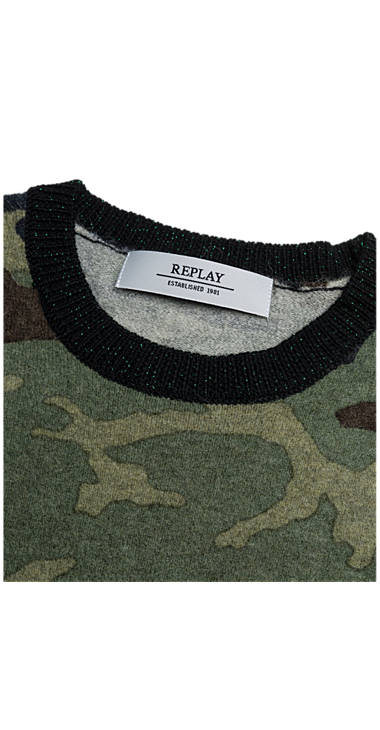 Decathlon Damen CAMOUFLAGE Pullover aus Alpakawolle mit Camouflage-Optik Kaufen Decathlon Damen CAMOUFLAGE Pullover aus Alpakawolle mit Camouflage-Optik Kaufen