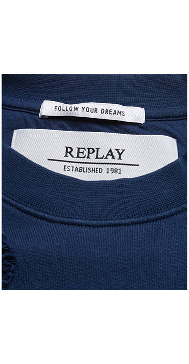 Decathlon Damen ROYAL BLUE Sweatshirt mit Aufdruck und Rissen Sale Decathlon Damen ROYAL BLUE Sweatshirt mit Aufdruck und Rissen Sale