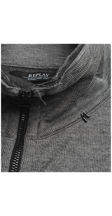 Decathlon Herren GREY MELANGE/CHARCOAL Sweatshirt mit Reißverschluss und hohem Kragen Sale Decathlon Herren GREY MELANGE/CHARCOAL Sweatshirt mit Reißverschluss und hohem Kragen Sale