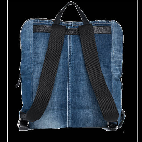Decathlon Herren WASHED DENIM BLUE Unisex-Rucksack aus Denim mit Patches Kaufen Decathlon Herren WASHED DENIM BLUE Unisex-Rucksack aus Denim mit Patches Kaufen