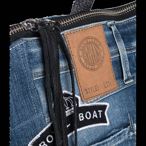 Decathlon Herren WASHED DENIM BLUE Unisex-Rucksack aus Denim mit Patches Kaufen Decathlon Herren WASHED DENIM BLUE Unisex-Rucksack aus Denim mit Patches Kaufen