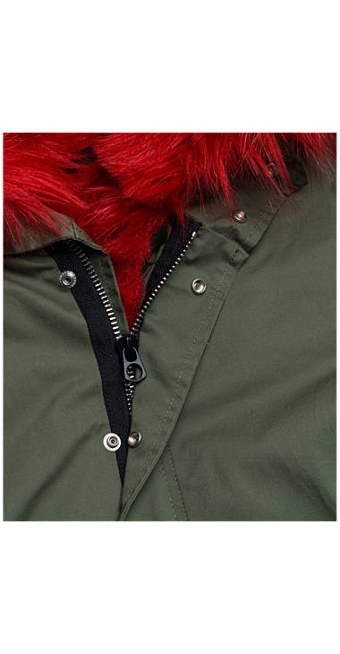 Decathlon Herren COMBAT GREEN Parka mit Aufdruck und Kunstfellbesatz Kaufen Decathlon Herren COMBAT GREEN Parka mit Aufdruck und Kunstfellbesatz Kaufen