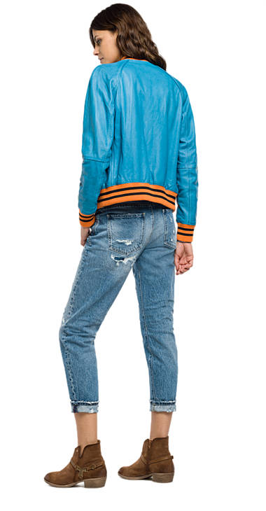 Decathlon Herren PIXEL BLUE Lederjacke in Maltinto-Optik Kaufen Decathlon Herren PIXEL BLUE Lederjacke in Maltinto-Optik Kaufen