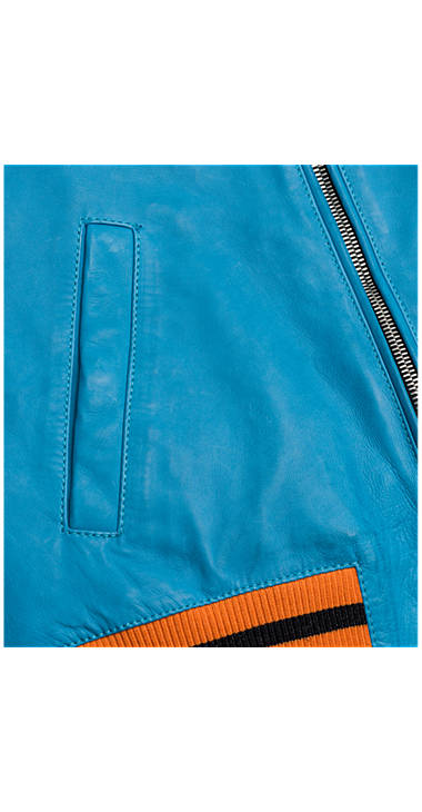 Decathlon Herren PIXEL BLUE Lederjacke in Maltinto-Optik Kaufen Decathlon Herren PIXEL BLUE Lederjacke in Maltinto-Optik Kaufen