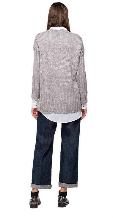Decathlon Damen LIGHT GREY Pullover aus Mohairmischgarn Outlet Decathlon Damen LIGHT GREY Pullover aus Mohairmischgarn Outlet