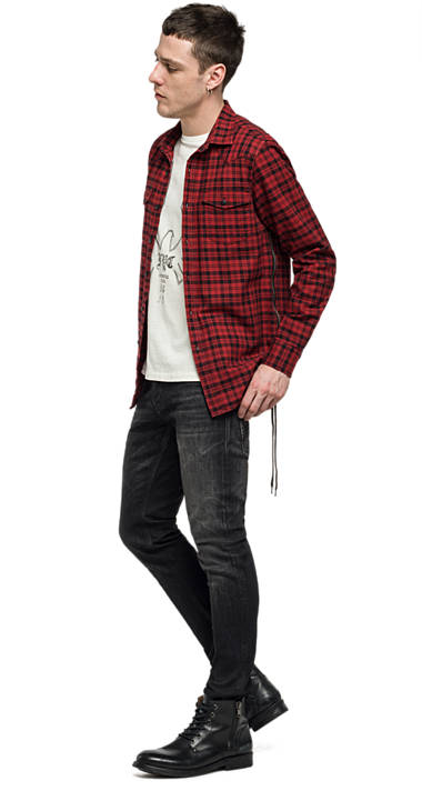 Decathlon Herren RED/BLACK CHECK Hemd mit Schottenmuster 2017 Decathlon Herren RED/BLACK CHECK Hemd mit Schottenmuster 2017