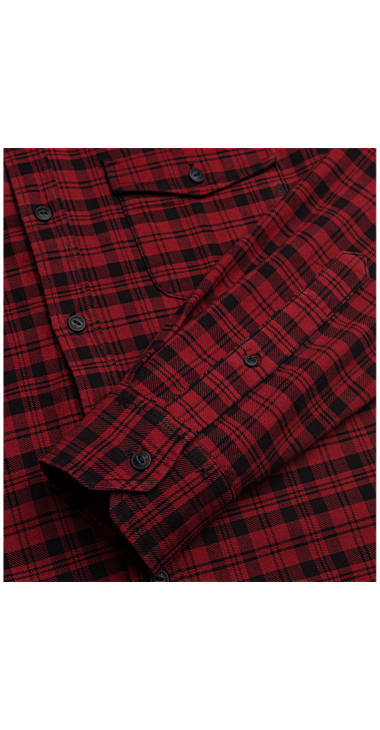 Decathlon Herren RED/BLACK CHECK Hemd mit Schottenmuster 2017 Decathlon Herren RED/BLACK CHECK Hemd mit Schottenmuster 2017