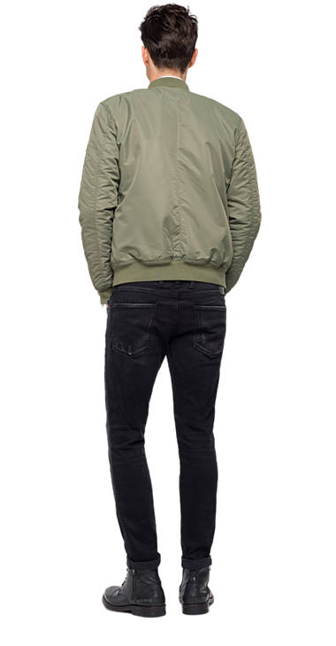Decathlon Herren SAGE GREEN Einfarbige Bomberjacke aus Twill Kaufen Decathlon Herren SAGE GREEN Einfarbige Bomberjacke aus Twill Kaufen