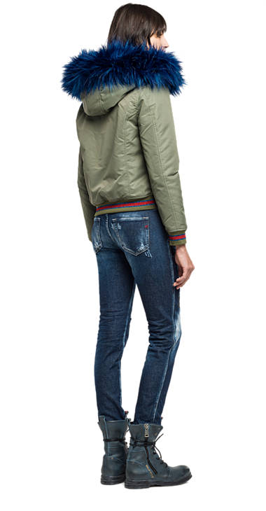 Decathlon Herren SAGE GREEN Jacke mit Kunstfellbesatz Kaufen Decathlon Herren SAGE GREEN Jacke mit Kunstfellbesatz Kaufen