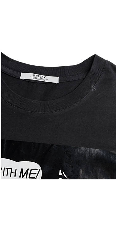Decathlon Damen BLACKBOARD Baumwoll-T-Shirt mit Maxi-Aufdruck Outlet Decathlon Damen BLACKBOARD Baumwoll-T-Shirt mit Maxi-Aufdruck Outlet