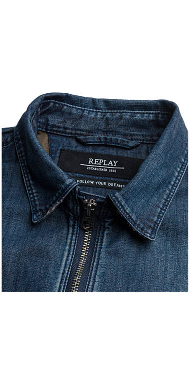 Decathlon Herren MEDIUM DARK Bedrucktes Hemd aus Blue Denim Billiger Preis Decathlon Herren MEDIUM DARK Bedrucktes Hemd aus Blue Denim Billiger Preis