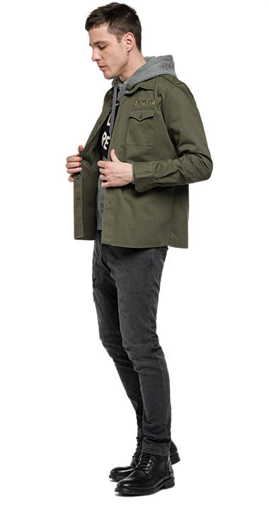 Decathlon Herren DARK OLIVE Hemd aus Baumwolltwill Online Decathlon Herren DARK OLIVE Hemd aus Baumwolltwill Online