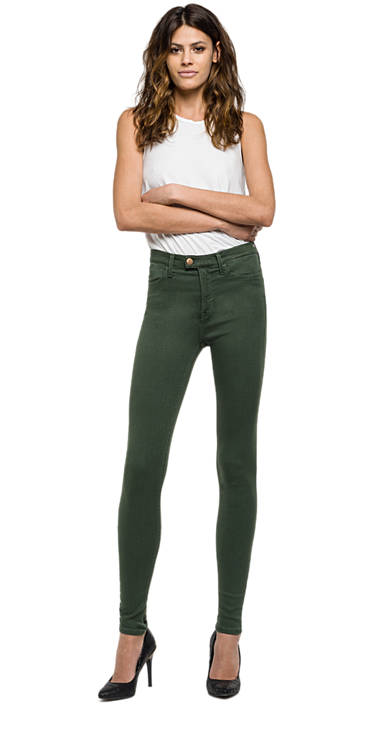 Decathlon Damen MILITARY GREEN Jeans Super Skinny Passform sehr hüfthohe Touch 2017 Decathlon Damen MILITARY GREEN Jeans Super Skinny Passform sehr hüfthohe Touch 2017