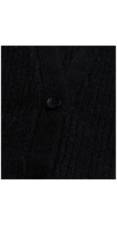 Decathlon Damen BLACK/RED STRIPS Langer Cardigan aus Wollmischgarn 2017 Decathlon Damen BLACK/RED STRIPS Langer Cardigan aus Wollmischgarn 2017