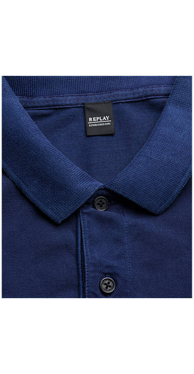 Decathlon Herren DARK VIOLET Polohemd aus stückgefärbtem Baumwollpikee Sale