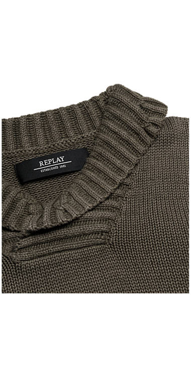 Decathlon Herren DARK OLIVE Pullover mit umgeschlagenem Kragen Kaufen Decathlon Herren DARK OLIVE Pullover mit umgeschlagenem Kragen Kaufen