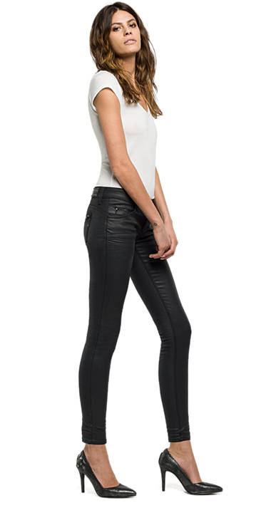 Decathlon Damen BLACK DENIM Skinny Fit Jeans Luz Back Zip neu Decathlon Damen BLACK DENIM Skinny Fit Jeans Luz Back Zip neu