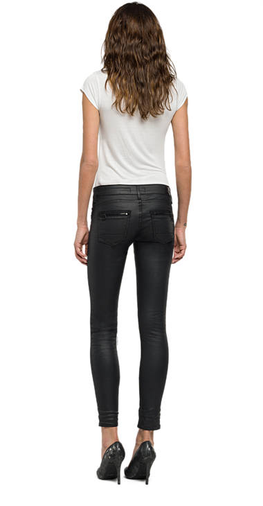 Decathlon Damen BLACK DENIM Skinny Fit Jeans Luz Back Zip neu Decathlon Damen BLACK DENIM Skinny Fit Jeans Luz Back Zip neu
