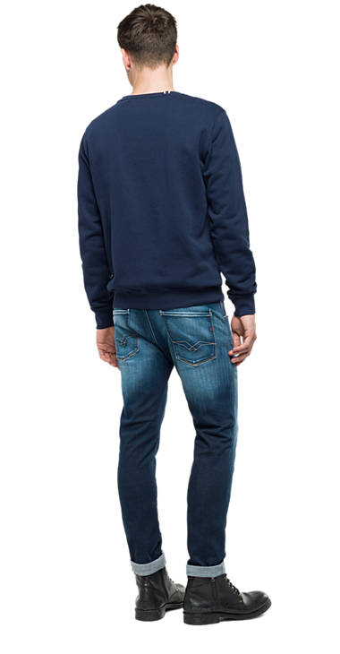 Decathlon Herren MIDNIGHT BLUE Sweatshirt aus reiner Baumwolle mit Patches Billiger Preis Decathlon Herren MIDNIGHT BLUE Sweatshirt aus reiner Baumwolle mit Patches Billiger Preis