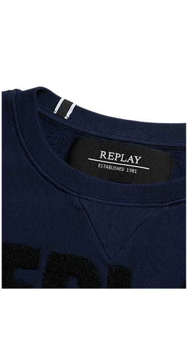 Decathlon Herren MIDNIGHT BLUE Sweatshirt aus reiner Baumwolle mit Patches Billiger Preis Decathlon Herren MIDNIGHT BLUE Sweatshirt aus reiner Baumwolle mit Patches Billiger Preis