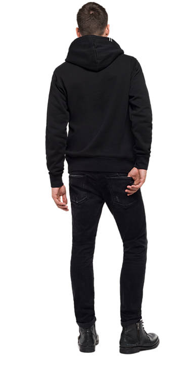 Decathlon Herren BLACK Sweatshirt mit Kapuze und Patch Outlet Decathlon Herren BLACK Sweatshirt mit Kapuze und Patch Outlet