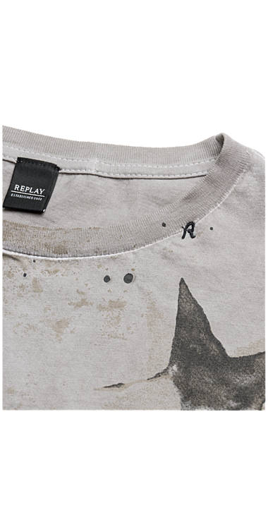 Decathlon Herren LIGHT ECRÙ T-Shirt mit Farbklecks-Motiv Online Decathlon Herren LIGHT ECRÙ T-Shirt mit Farbklecks-Motiv Online