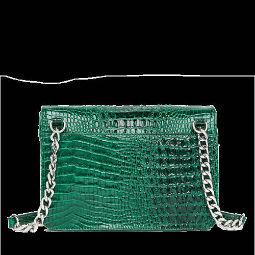 Decathlon Damen GRASS GREEN Tasche in Kroko-Optik mit Tragekette Kaufen Decathlon Damen GRASS GREEN Tasche in Kroko-Optik mit Tragekette Kaufen