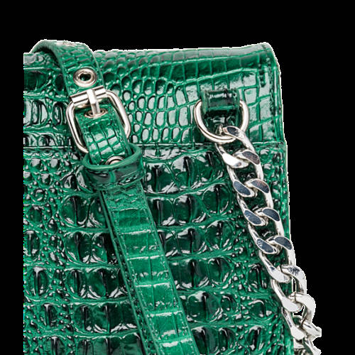 Decathlon Damen GRASS GREEN Tasche in Kroko-Optik mit Tragekette Kaufen Decathlon Damen GRASS GREEN Tasche in Kroko-Optik mit Tragekette Kaufen