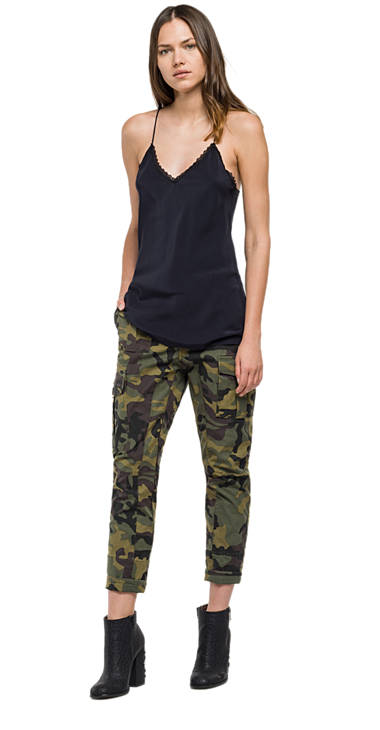Decathlon Damen BLACK Top aus reinem Viskosekrepp Sale Decathlon Damen BLACK Top aus reinem Viskosekrepp Sale