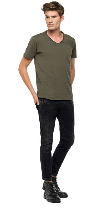 Decathlon Herren STONE GREEN Jersey-T-Shirt mit offenen Kanten Germany Decathlon Herren STONE GREEN Jersey-T-Shirt mit offenen Kanten Germany