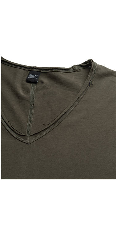 Decathlon Herren STONE GREEN Jersey-T-Shirt mit offenen Kanten Germany Decathlon Herren STONE GREEN Jersey-T-Shirt mit offenen Kanten Germany