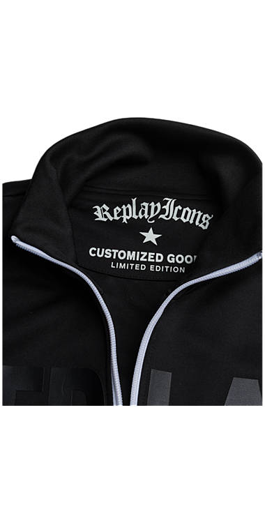 Decathlon Herren BLACK Sweatshirt mit Aufdruck und Kontraststreifen Sale Decathlon Herren BLACK Sweatshirt mit Aufdruck und Kontraststreifen Sale