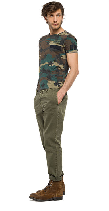 Decathlon Herren GREEN/KAKI/BROWN/BLACK CAMO T-Shirt mit Camouflage-Aufdruck Germany Decathlon Herren GREEN/KAKI/BROWN/BLACK CAMO T-Shirt mit Camouflage-Aufdruck Germany