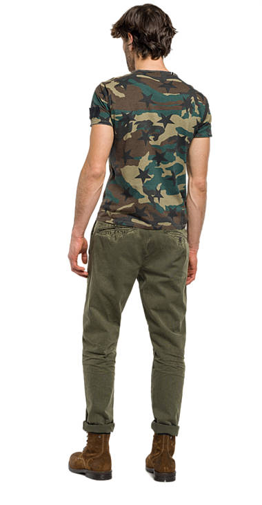 Decathlon Herren GREEN/KAKI/BROWN/BLACK CAMO T-Shirt mit Camouflage-Aufdruck Germany Decathlon Herren GREEN/KAKI/BROWN/BLACK CAMO T-Shirt mit Camouflage-Aufdruck Germany