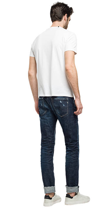 Decathlon Herren WHITE Bedrucktes T-Shirt aus stückgefärbter Baumwolle neu Decathlon Herren WHITE Bedrucktes T-Shirt aus stückgefärbter Baumwolle neu