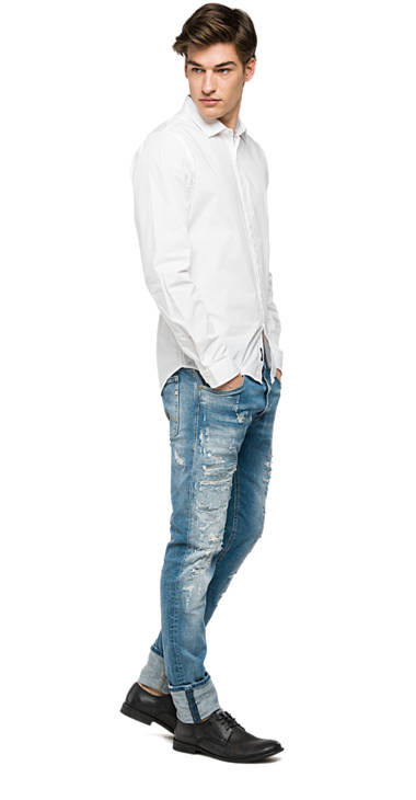Decathlon Herren WHITE Hemd aus Popeline-Stretchgewebe neu Decathlon Herren WHITE Hemd aus Popeline-Stretchgewebe neu