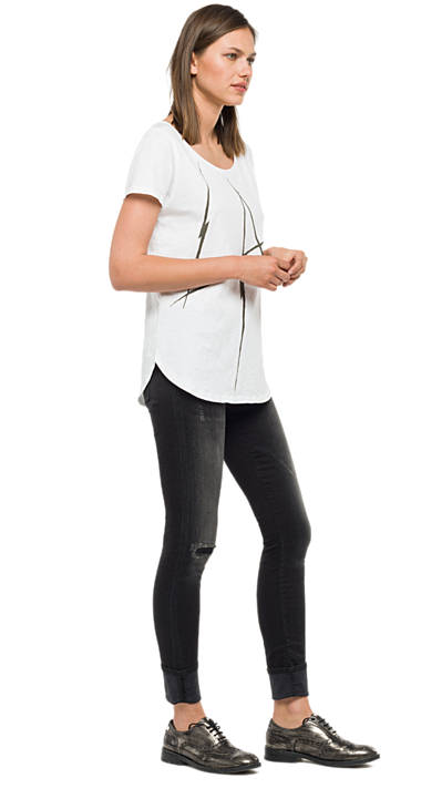 Decathlon Damen WHITE T-Shirt aus reiner Baumwolle mit Aufdruck 2017 Decathlon Damen WHITE T-Shirt aus reiner Baumwolle mit Aufdruck 2017