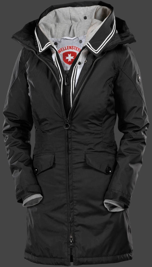 Jacket-Coast Dockside Damen Winter,HaHeMeAirTec,Schwarz jacken online
